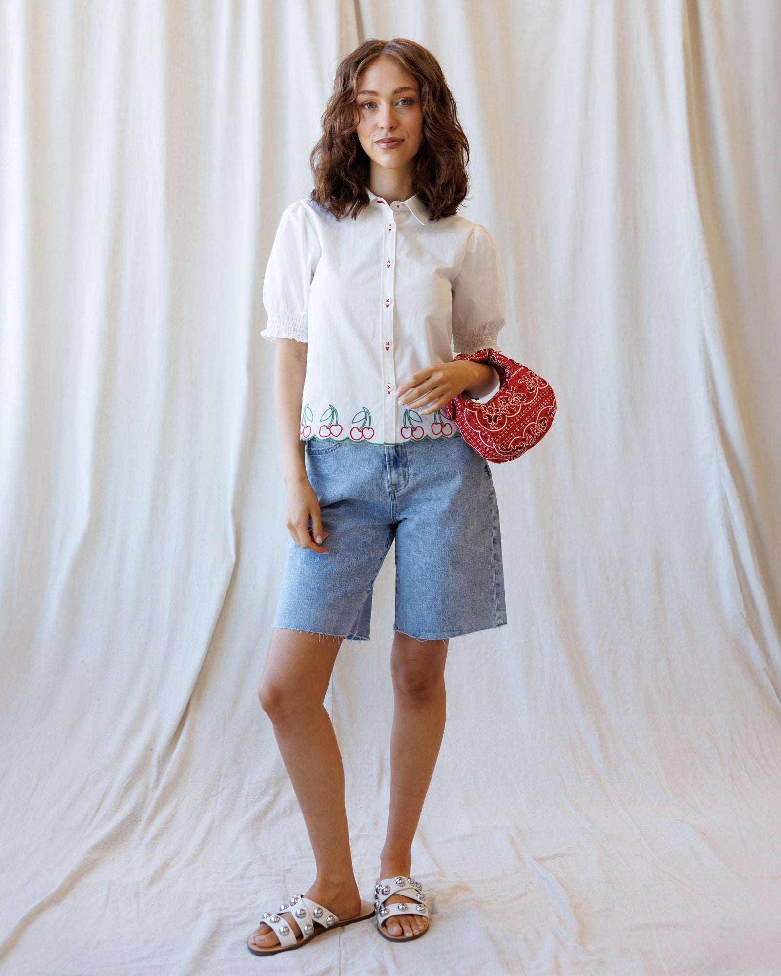 Cherry Cute Button Down