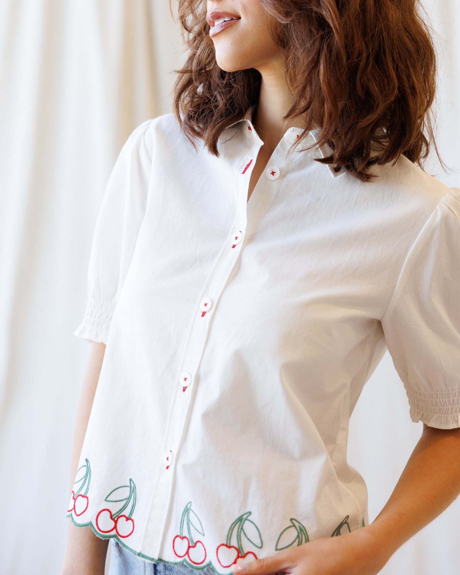 Cherry Cute Button Down