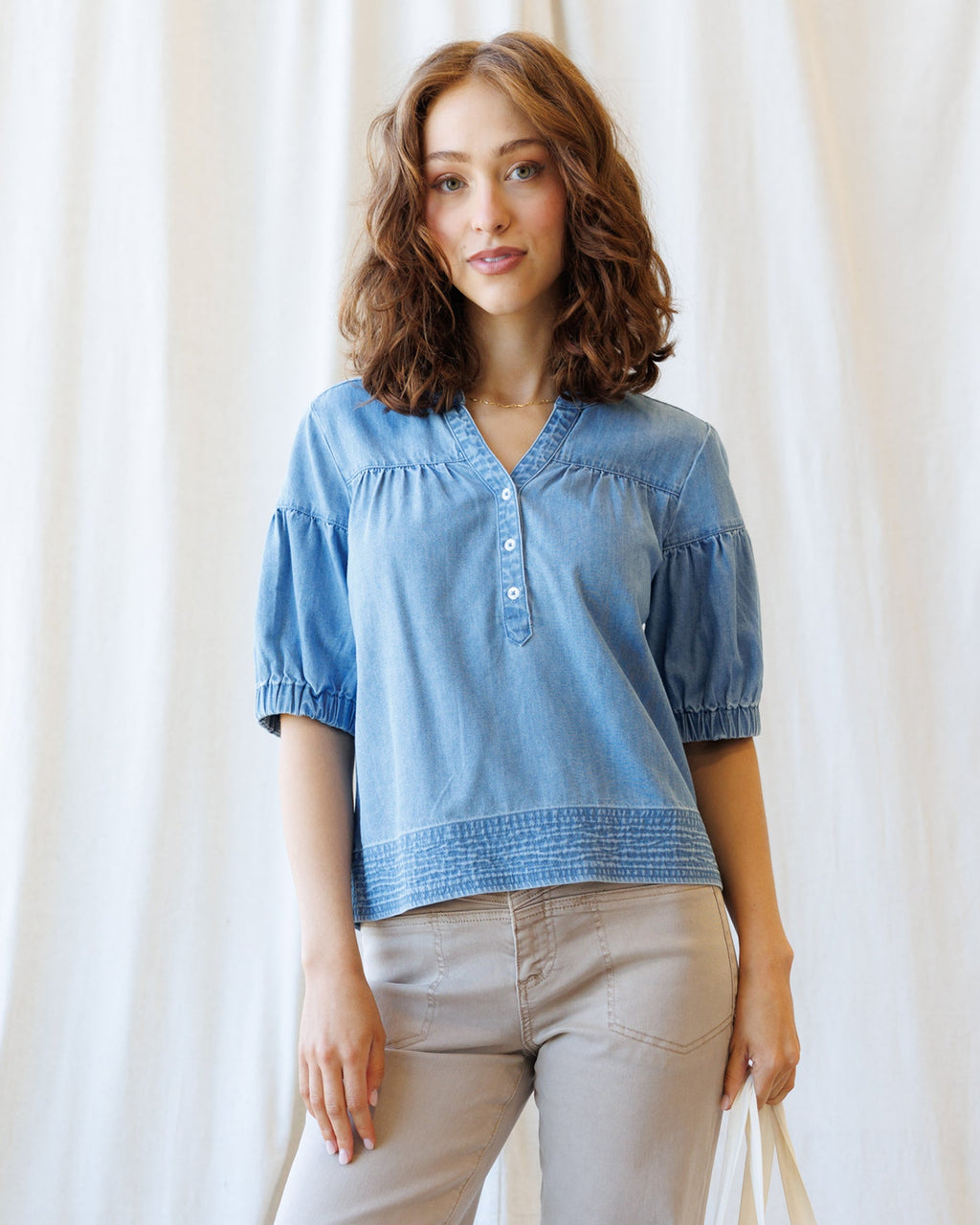 Portside Chambray Popover