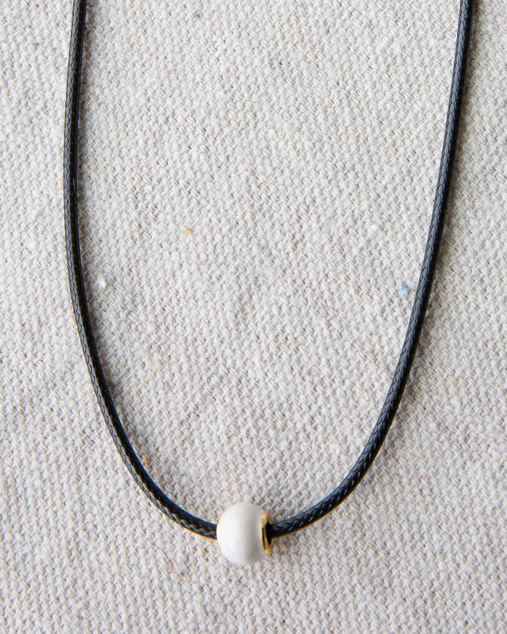 Pearl and Cord Necklace